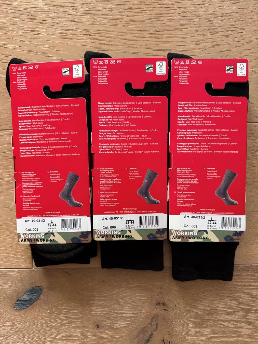 Rohner Calze: Rohner Working Army Socken   42-44 – Nuovo e nell'imballaggio originale da Tagelswangen venduto da lejore 1