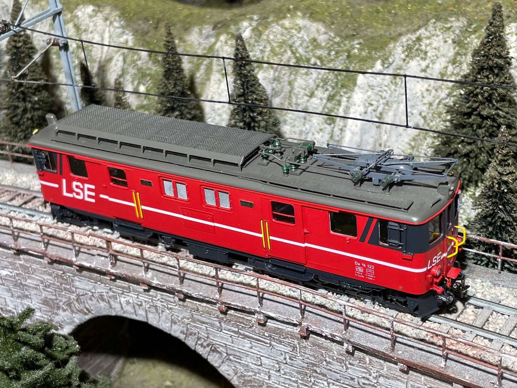 HRF Modellini di ferrovie: HRF Triebwagen der LSE 121 oder 122 – Usato da Krummenau venduto da ferrotech 2