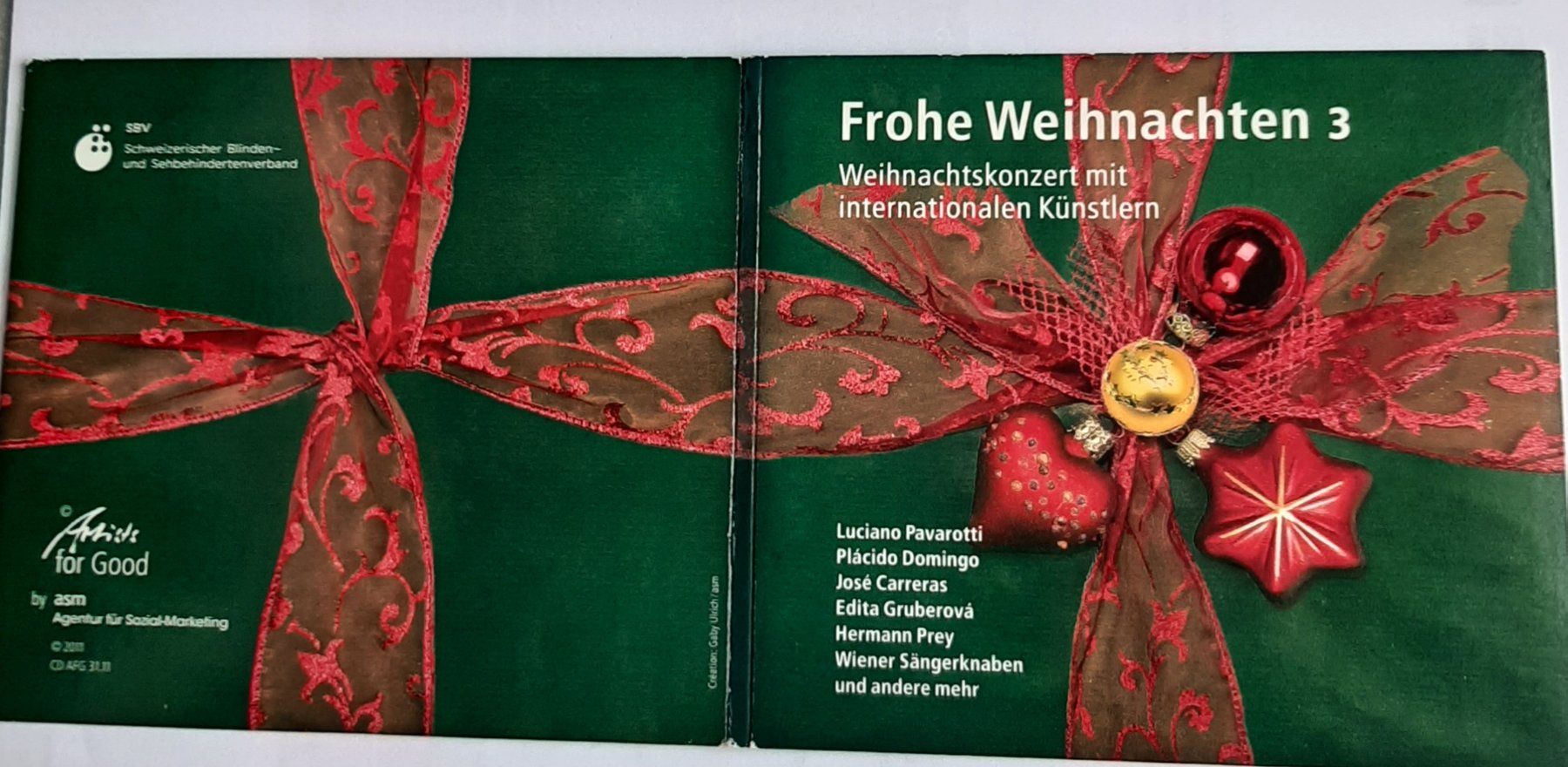 CD: Frohe Weihnachten CD mit internationlen Künstlern – Usato da Zürich venduto da StaBla 3