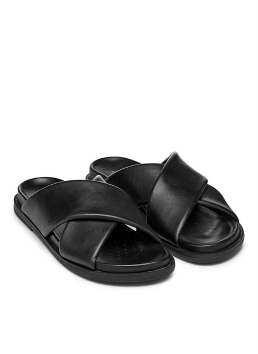 Damenschuhe: GEOX leather flat mules black NEW size EU 38 – Neu und originalverpackt aus Genève von ane_dr7w 2
