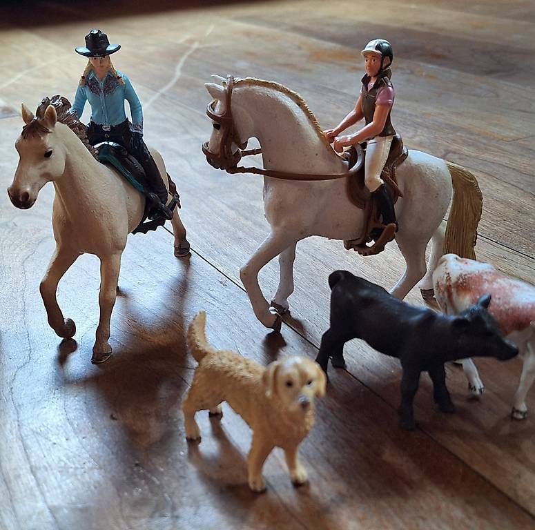 Giocattoli: Schleich Cowboyset mit diversem Zubehör – Usato da Rüti ZH venduto da la-93 1