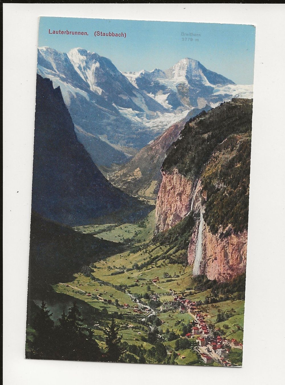 Ansichtskarten: AK ca.1925 Lauterbrunnen Staubbach – Gebraucht aus Greifensee von 315WDO
