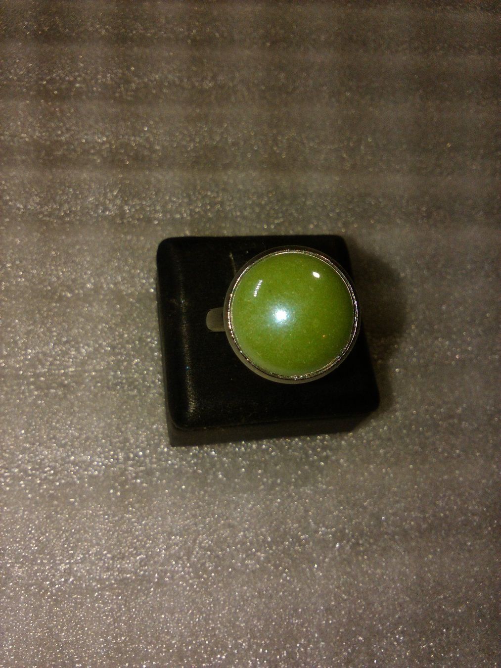 Anelli: RING EDELSTHAL,,MIT KÜNSTLICH PERLEM,,GRÜN FARBE – Nuovo (secondo la descrizione) da Basel venduto da bijoutrie_4 4