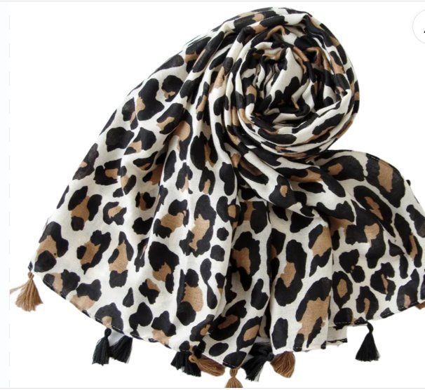 Foulards, Tücher & Schals: Écharpe léopard pour dames, Châle fin, grande écharpe. – Neu und originalverpackt aus Biel/Bienne von Vianny77