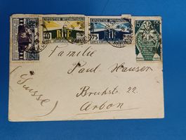 Alter Brief mit Vignetten - Exposition Arts Deco Paris 1925