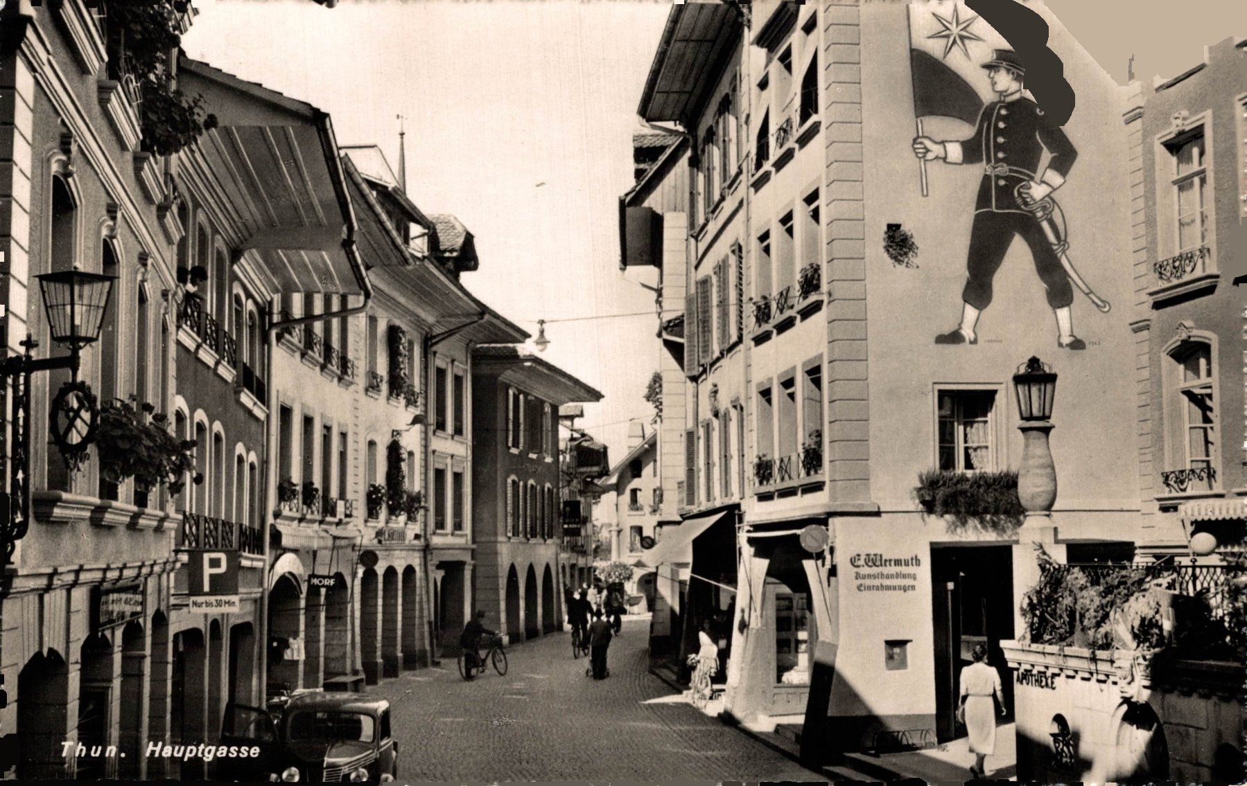 Ansichtskarten: Thun. Hauptgasse – Gebraucht aus Bronschhofen von Astore