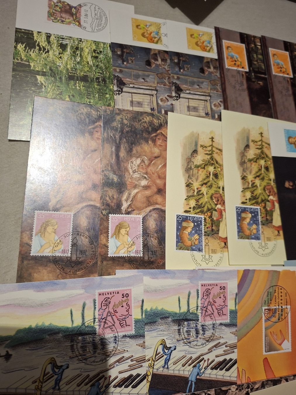 Alle Briefmarken: Lot diverser Maximumkarten Schweiz – Gebraucht aus Balgach von SIMEON27 5