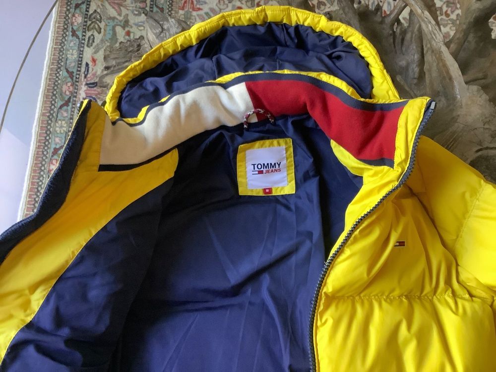 Damenmode Tommy Hilfiger Jacke Damen Winter Gelb Winterjacke
