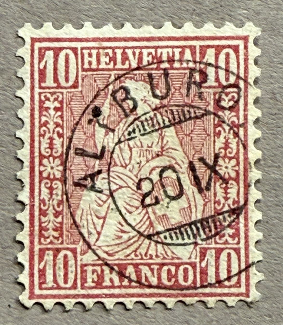 Alle Briefmarken: 38 Zwerstempel Altbüron – Gebraucht aus Steinhausen von yukon26