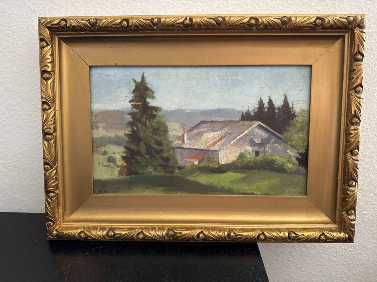Gemälde: Originales Ölgemälde, signiert R. Meyer, datiert 1922. – Gebraucht aus Buchs AG von ChrizZa