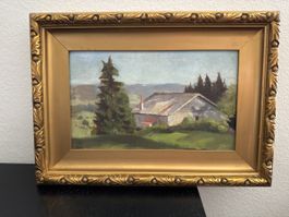 Originales Ölgemälde, signiert R. Meyer, datiert 1922.
