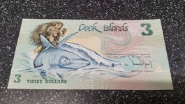 Cook Islands 3 Dollar Banknote 