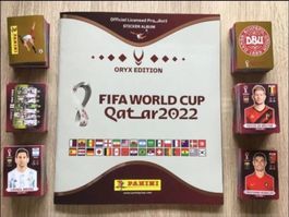 Panini FIFA WM 2022 Qatar Oryx Album + alle 670  Sticker