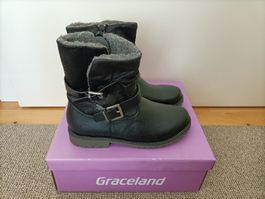 Schwarze Winterstiefel Gr. 36, NEU! 