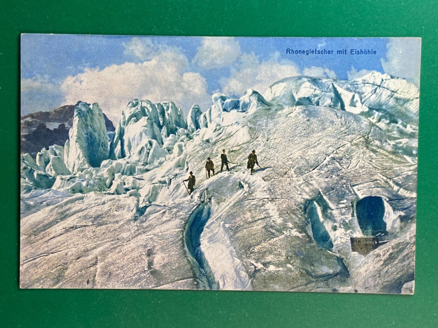 Ansichtskarten: Rhonegletscher mit Eishöhle – Gebraucht aus Steg VS von danwer74