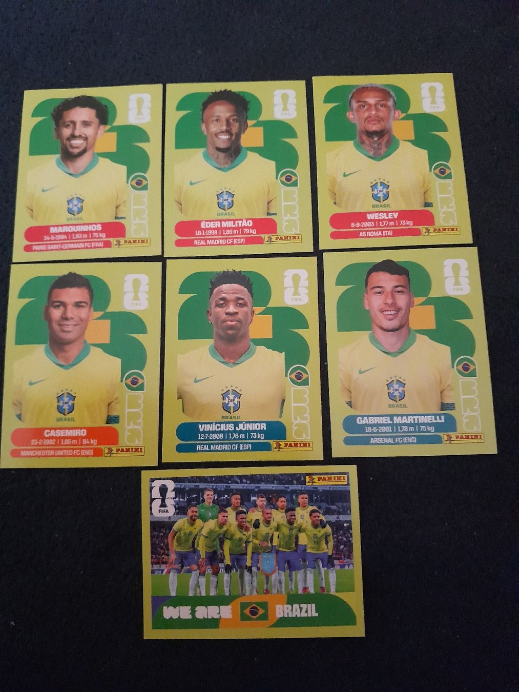 Panini Sammelbilder & Trading cards: Panini 2026 7 Stk.BRA  vinicius – Neu (gemäss Beschreibung) aus oekingen von beauty1964