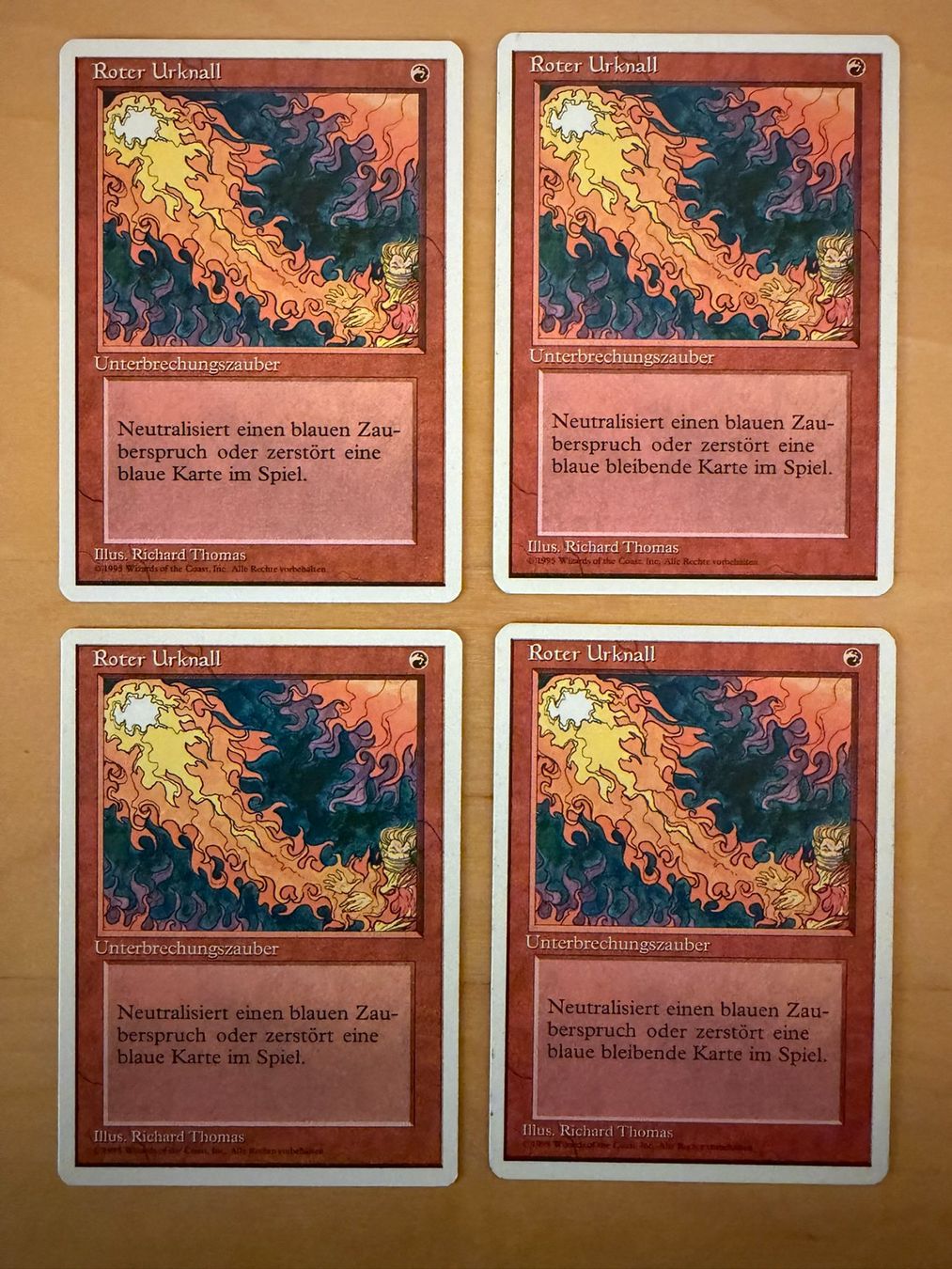 Magic The Gathering Carte collezionabili: 4x Roter Urknall // Red Elemental Blast 4th Edition // Magic – Usato da Binz venduto da Tempelritter