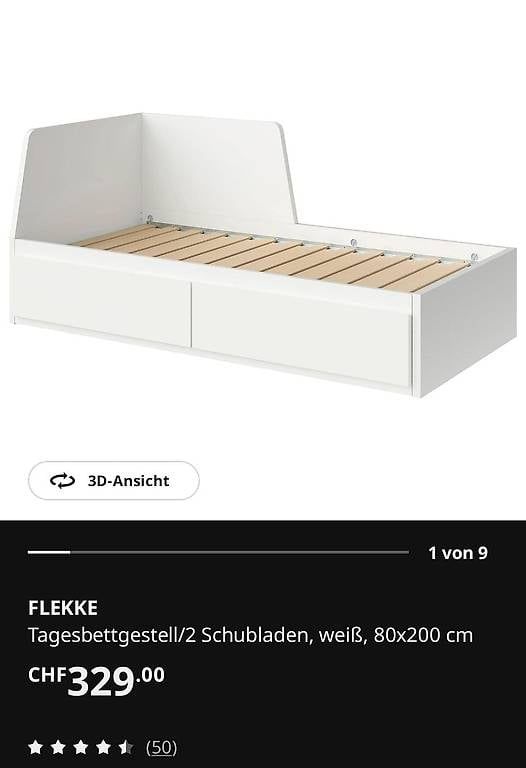 Ikea Letti: FLEKKE Tagesbettgestell – Usato da Neuendorf venduto da borns 3
