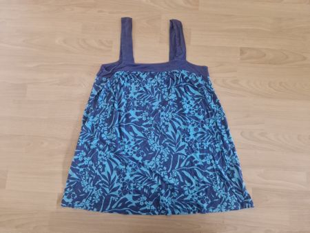 Umstands-Trägertop Damen Blumenmuster blau - Grösse L