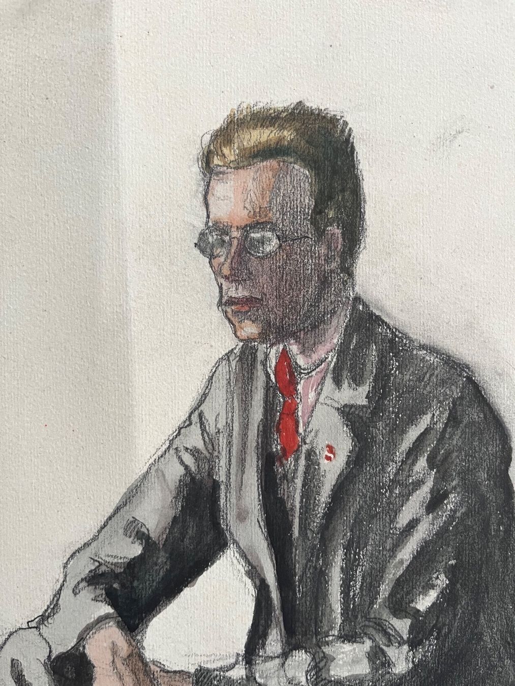 Dipinti: Fritz Bernhard ORIGINAL ZEICHNUNG MISCHTECHNIK SIGNIERT – Usato da Gersau venduto da kunst-online 3