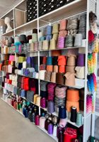 Farbmuster Wolle Strickwolle Konenwolle Strickmaschine