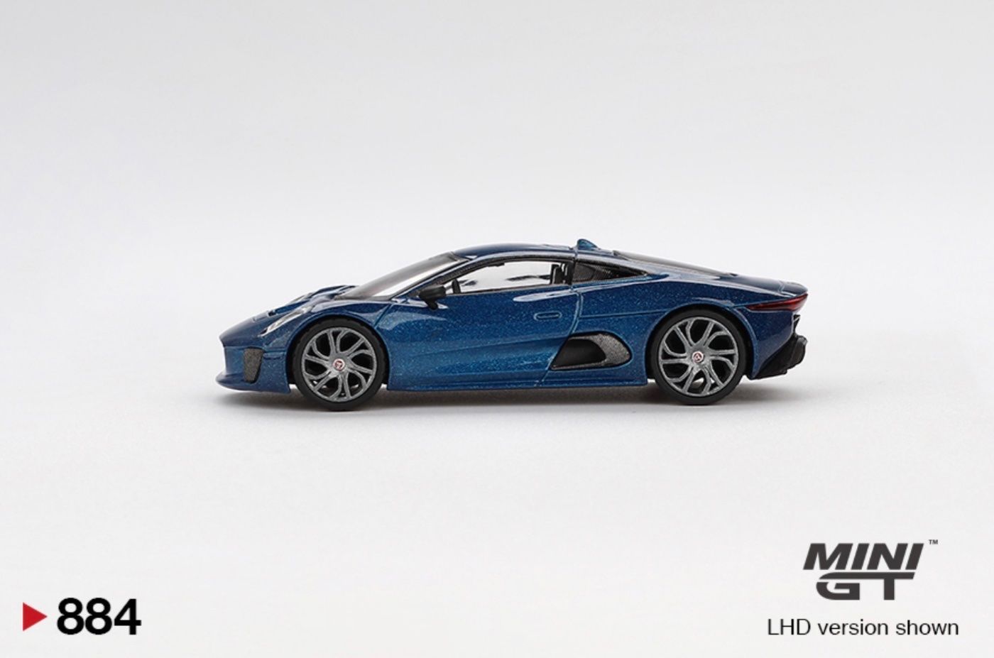 Jaguar Modellini d'auto: Jaguar C-X75 Blue 1/64 Mini GT – Nuovo e nell'imballaggio originale da Wohlen AG venduto da PrivatSammlung 3