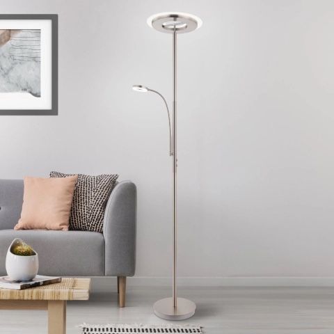 Eglo Lampade: Edle LED Stehleuchte EGLO Ring und Leseleuchte – Usato da Thierachern venduto da Coti