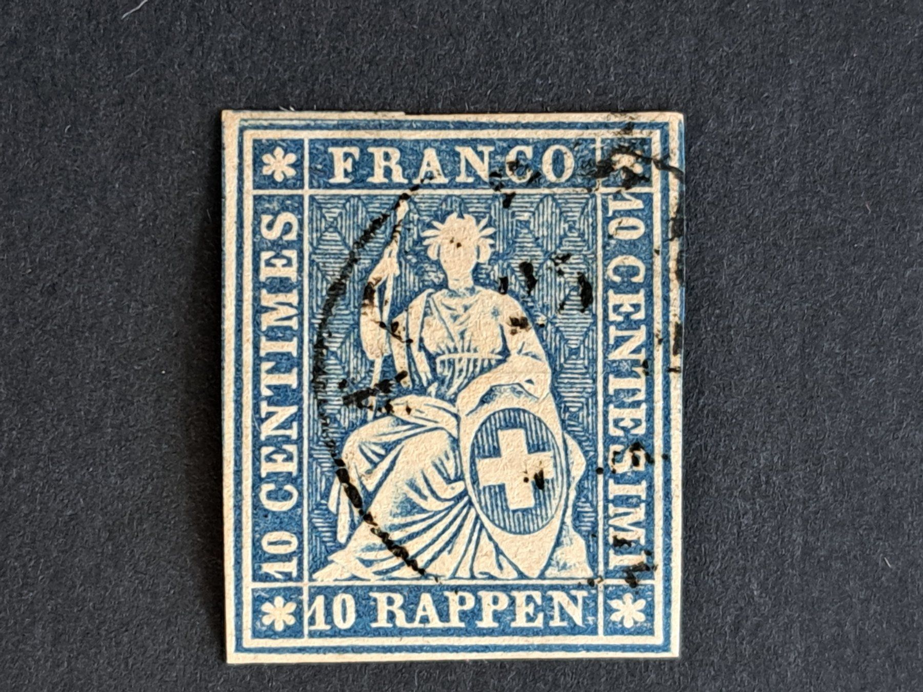 Alle Briefmarken: Strubel 23G Weissrandig!! Super Marke – Gebraucht aus Bazenheid von derdelorean01 1