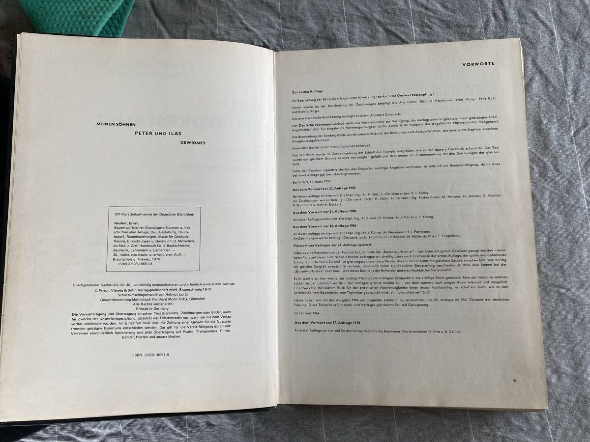 Libri: Neufert Bauentwurfslehre – Usato da Herisau venduto da Sifgana 2