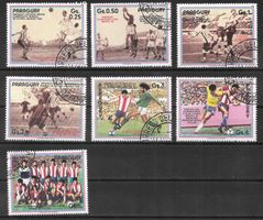 Paraguay Serie 3977 - 3983 Fussball-WM Mexiko 12.5.1986