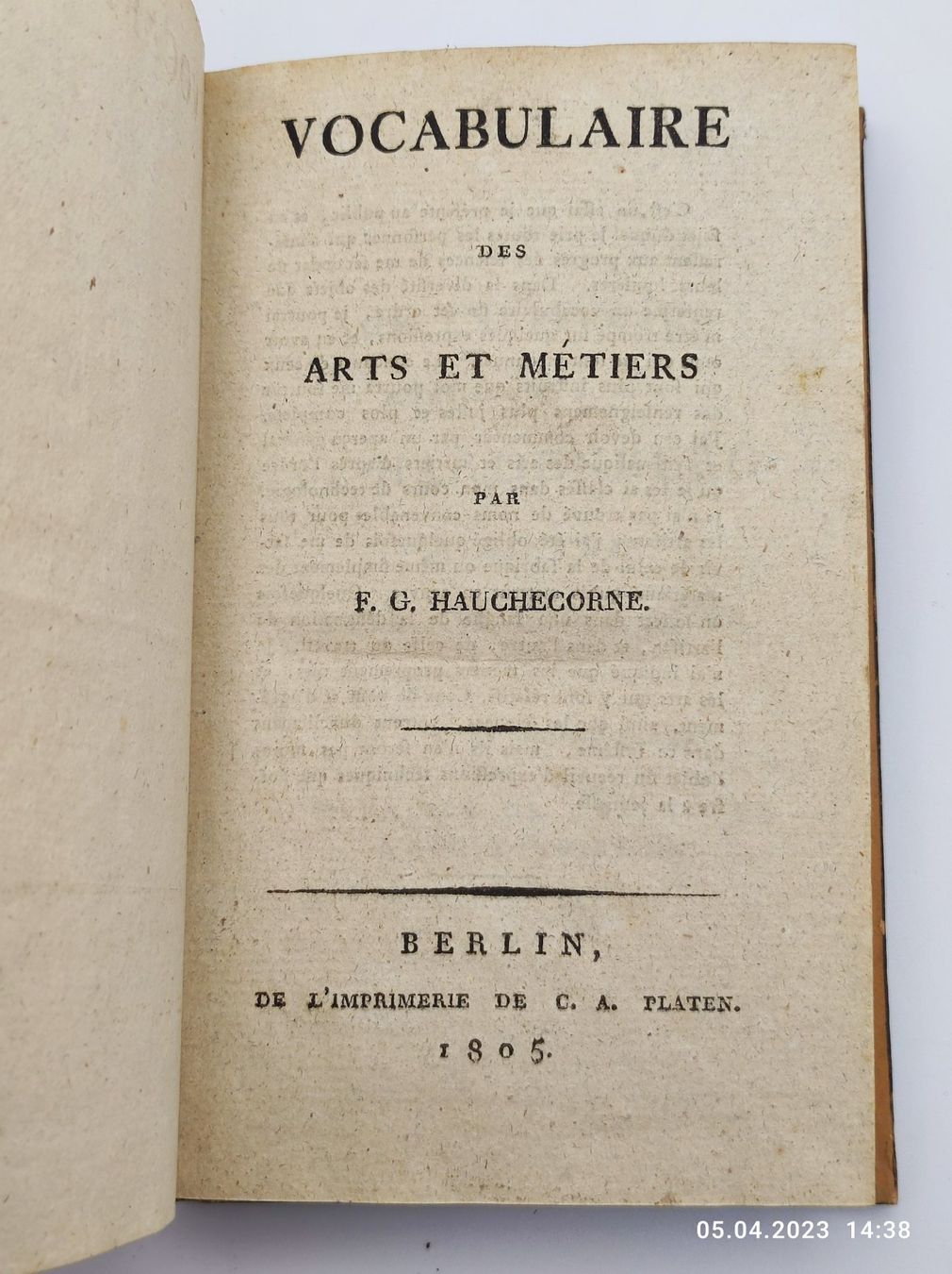 Bücher: KUNSTGEWERBE - HAUCHECORNE 1805 – Gebraucht aus Goldach von Gaip 3