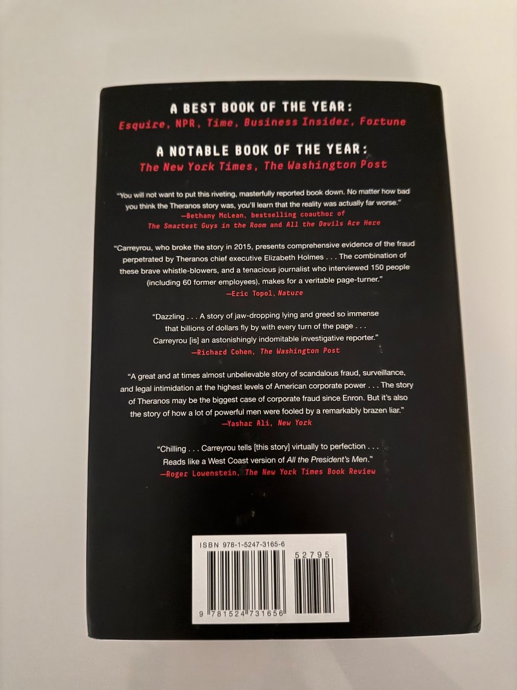 Bücher: Bad Blood | John Carreyrou – Gebraucht aus Dietikon von Julia.obers 2