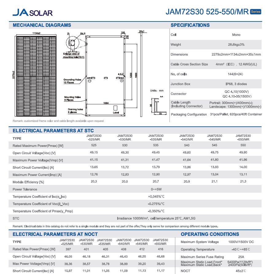 Dispositivi a energia solare: JA Solar 550W MBB Half-cell Module – Nuovo e nell'imballaggio originale da Neuenegg venduto da kompomogmbh 2