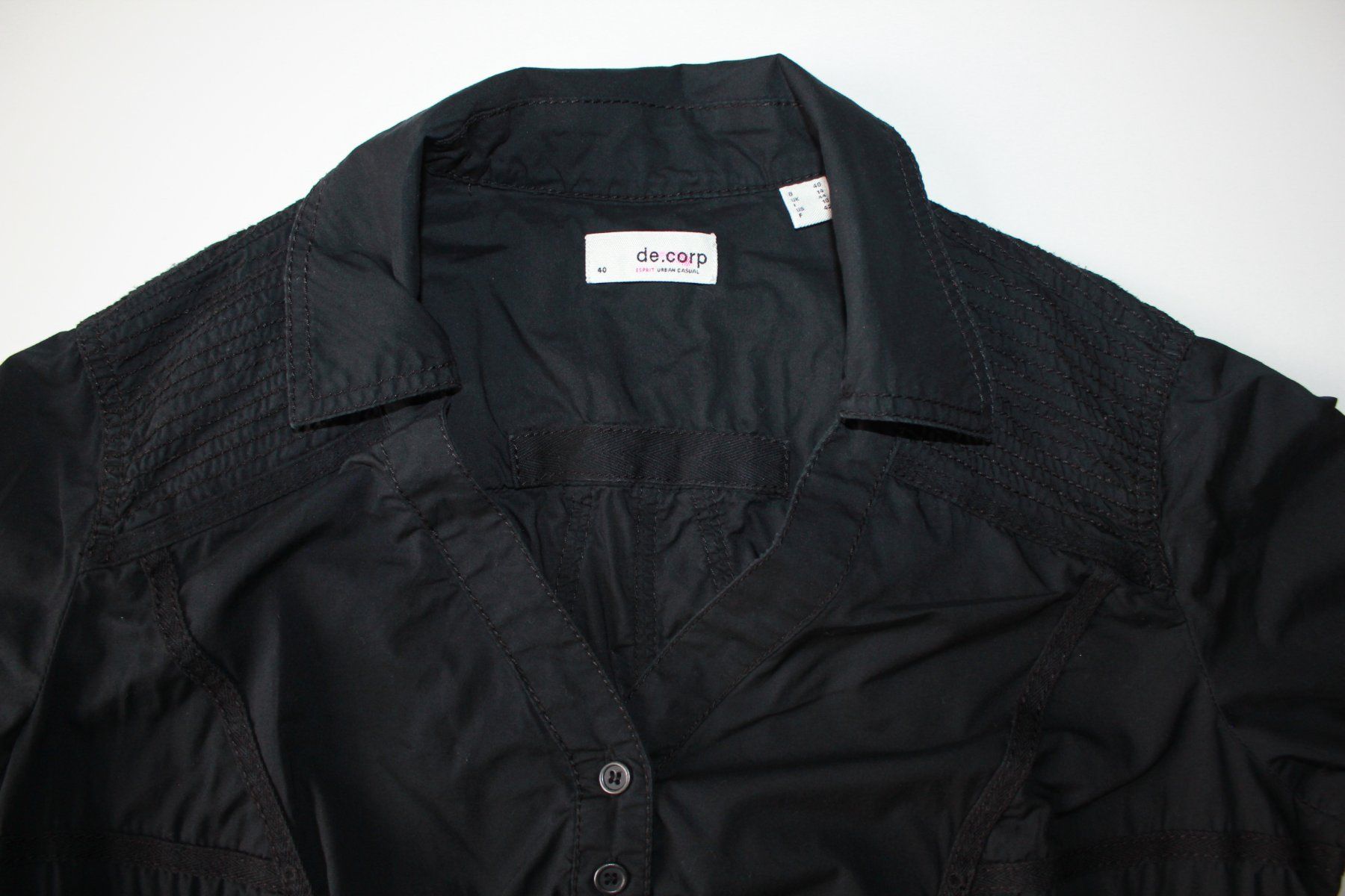 Esprit Blusen: Chemise noire ESPRIT de Corp  t. 40 – Gebraucht aus Peseux von Gilloss 1