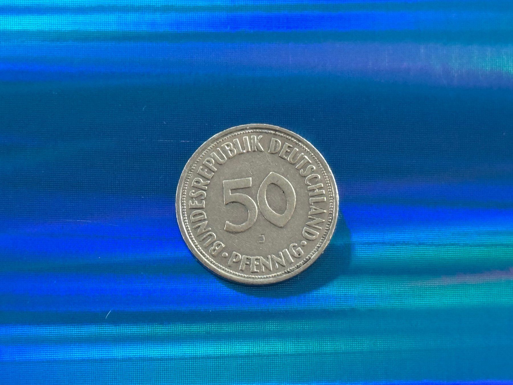 Tutti le monete: Deutschland 1950 - 50 Pfennig J – Usato da Pfäffikon SZ venduto da Sieben77