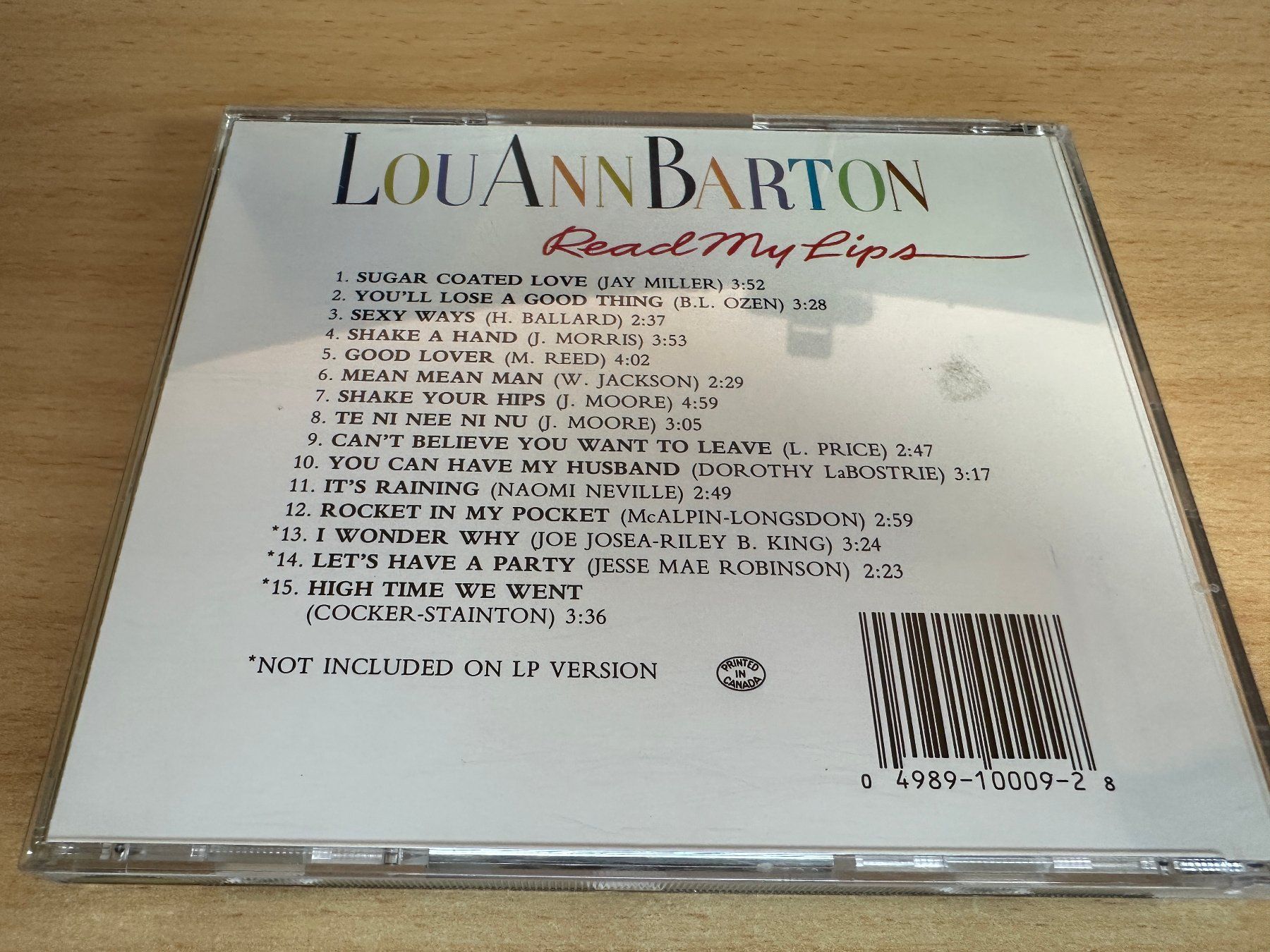 CDs: Lou Ann Barton – Read My Lips – Gebraucht aus Rikon im Tösstal von Alpenmutz 1