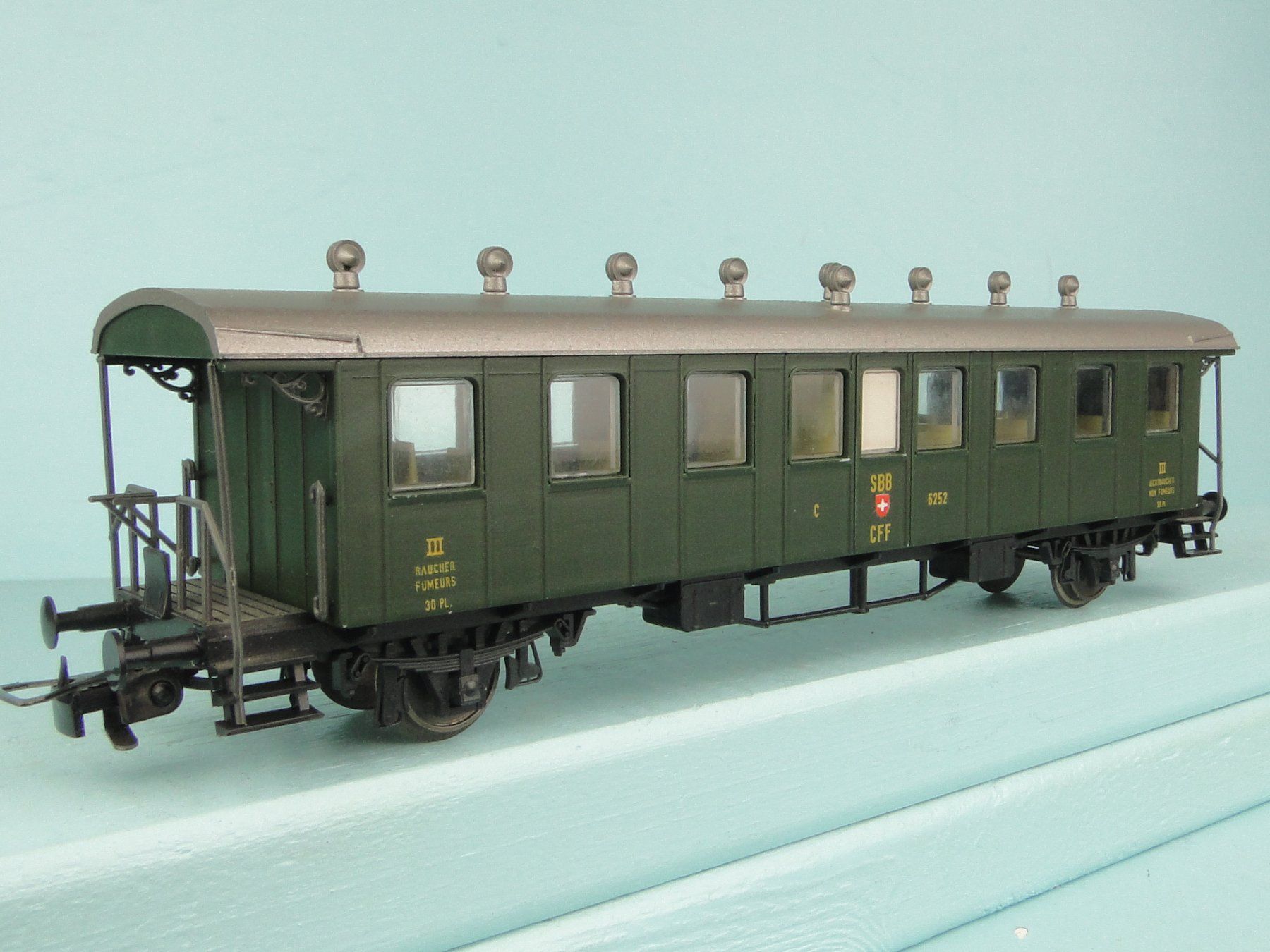 Liliput Modellini di ferrovie: Liliput 269 50 SBB 3 Kl. Oldtimerwagen – Usato da Bülach venduto da cann11