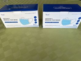 Noze Medizinische Masken, 2 Packungen à 50 Stk.