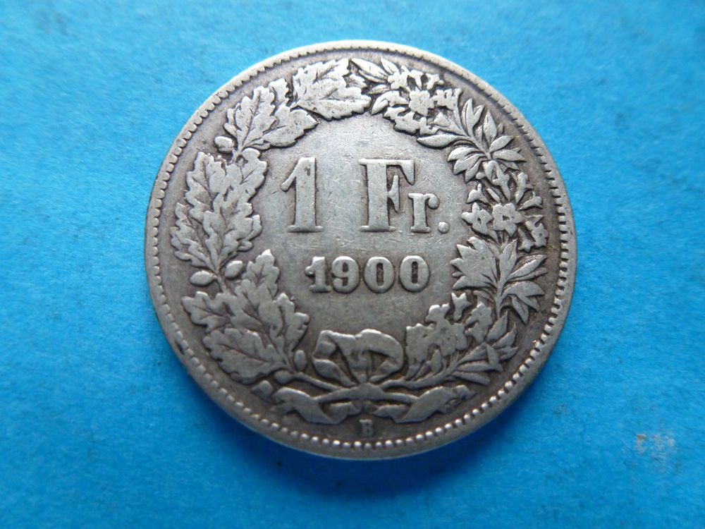 Rares 1 Franken Stück aus dem Jahr 1900 in Silber. | Kaufen auf Ricardo