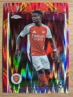 Soccer Bukayo Saka HONGBAO PRIZM Topps Chrome 2025  🔥