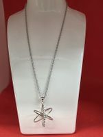 Kette mit Anhänger Atommodell Strass 