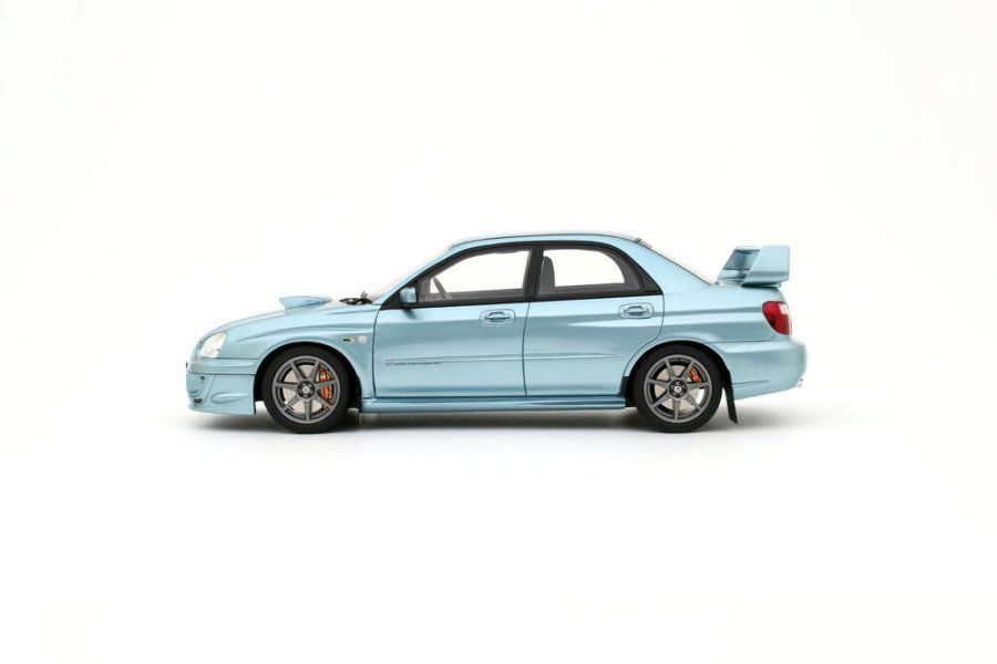 Subaru Modellini d'auto: Subaru Impreza WRX STI Solberg Edition 2003 RHD hellblau – Nuovo e nell'imballaggio originale da Gerlafingen venduto da espero88 2