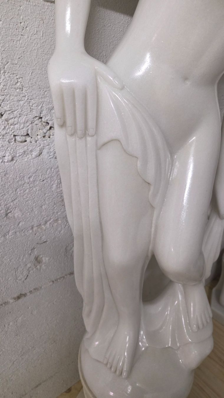 Sculture & Statue: Lady aus edlem Marmor 130cm mit Sockel – Nuovo (secondo la descrizione) da Roggliswil venduto da Mabelco 4