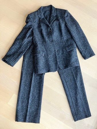 Hosenanzug, PIAZZA SEMPIONE, Gr. IT 42, schwarz/grau