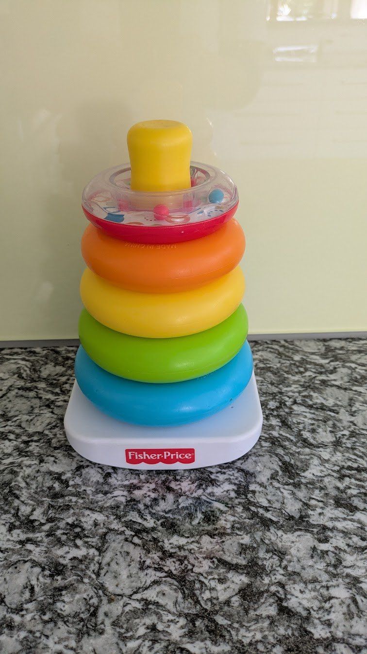 Giocattoli: Spielwürfel (Holz) und Ringstapel von Fisher Price – Usato da Bäretswil venduto da Ober-Land 6
