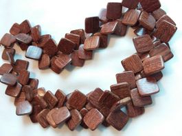 TOP Vintage extravagantes 70er Jahre Holz Halskette Collier