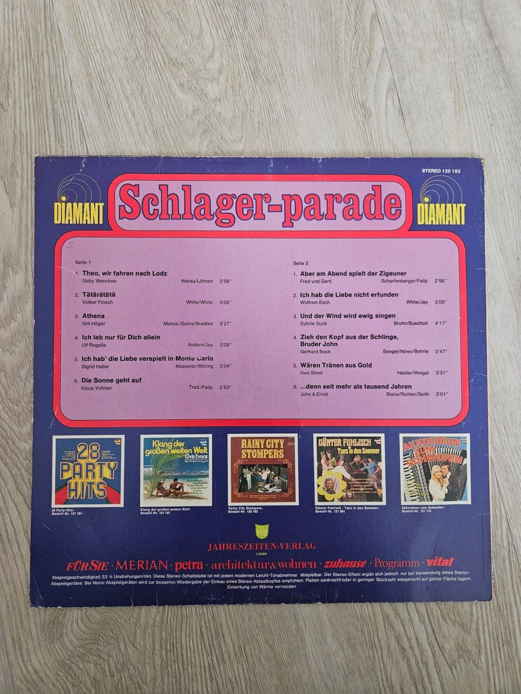 Dischi in vinile: Schlagerparade Schallplatte Vinyl – Usato da Wattwil venduto da Belinda98 1