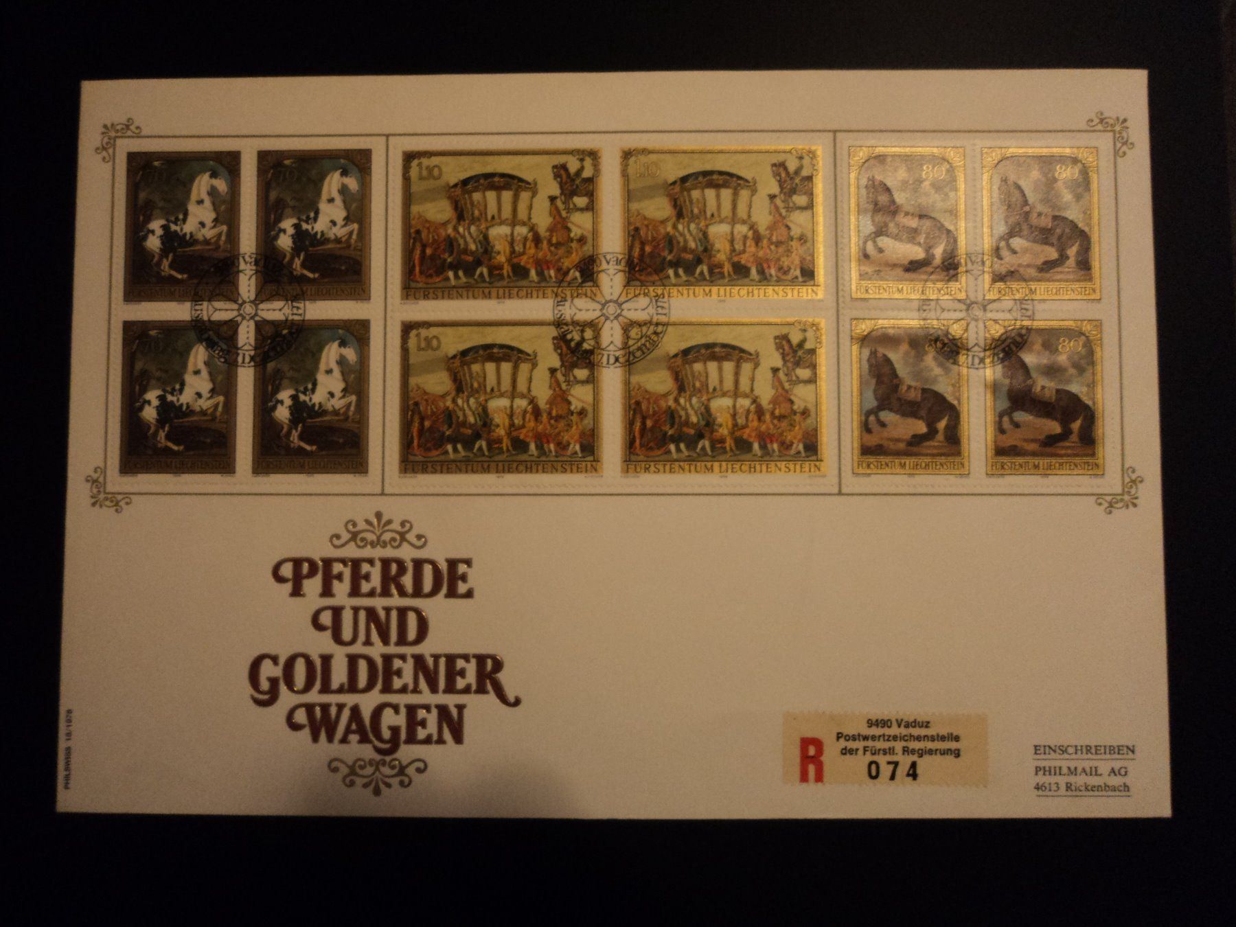 Tutti i francobolli: Grossbrief FDC 1978 Gemälde – Usato da Pfäffikon ZH venduto da laeufer75