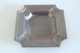 Zinn SCHALE / Aschenbecher 16x16 cm
