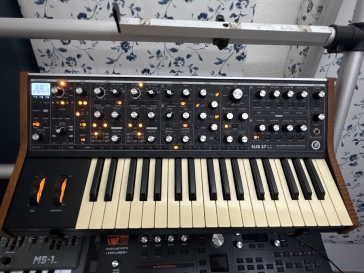Moog Musikinstrumente: Moog Sub 37 Tribute Edition Synthesizer + flight case – Gebraucht aus Aarau von Raveless